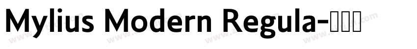 Mylius Modern Regula字体转换